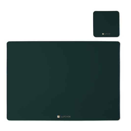 Placemat Set Groen Rechthoek