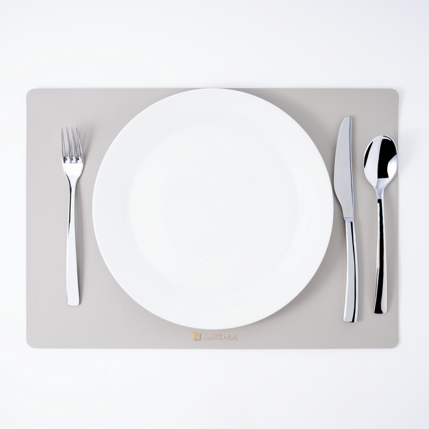 Placemat Set Grijs Rechthoek