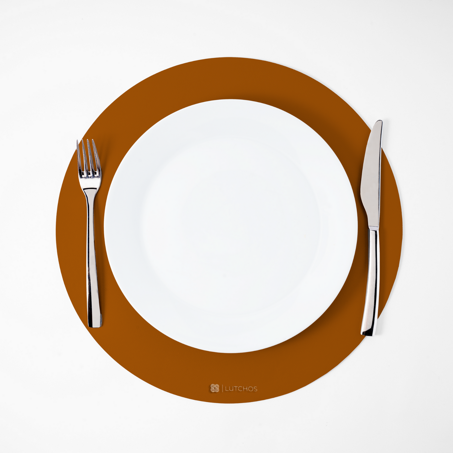 Placemat Set Bruin Rond