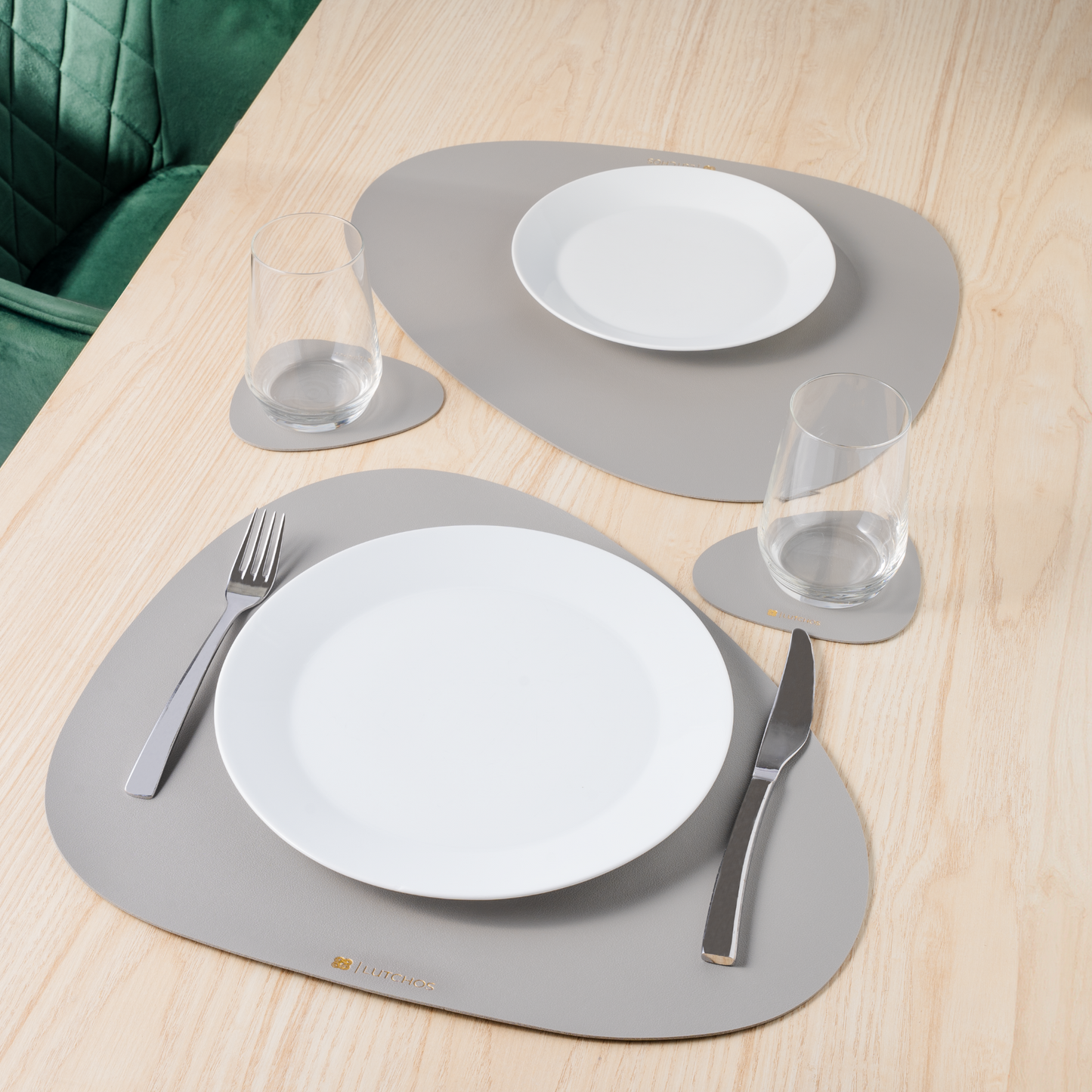 Placemat Set Bruin Ovaal